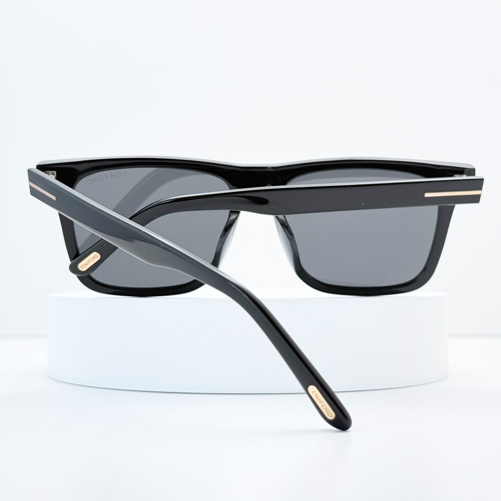 Tom Ford TF906 Square Sunglasses Black Frame Grey Lens 56-17-145 Men