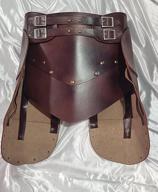 Medieval Leather Warrior Armor Skirt, Unisex Gladiator Cosplay Costume, Handmade