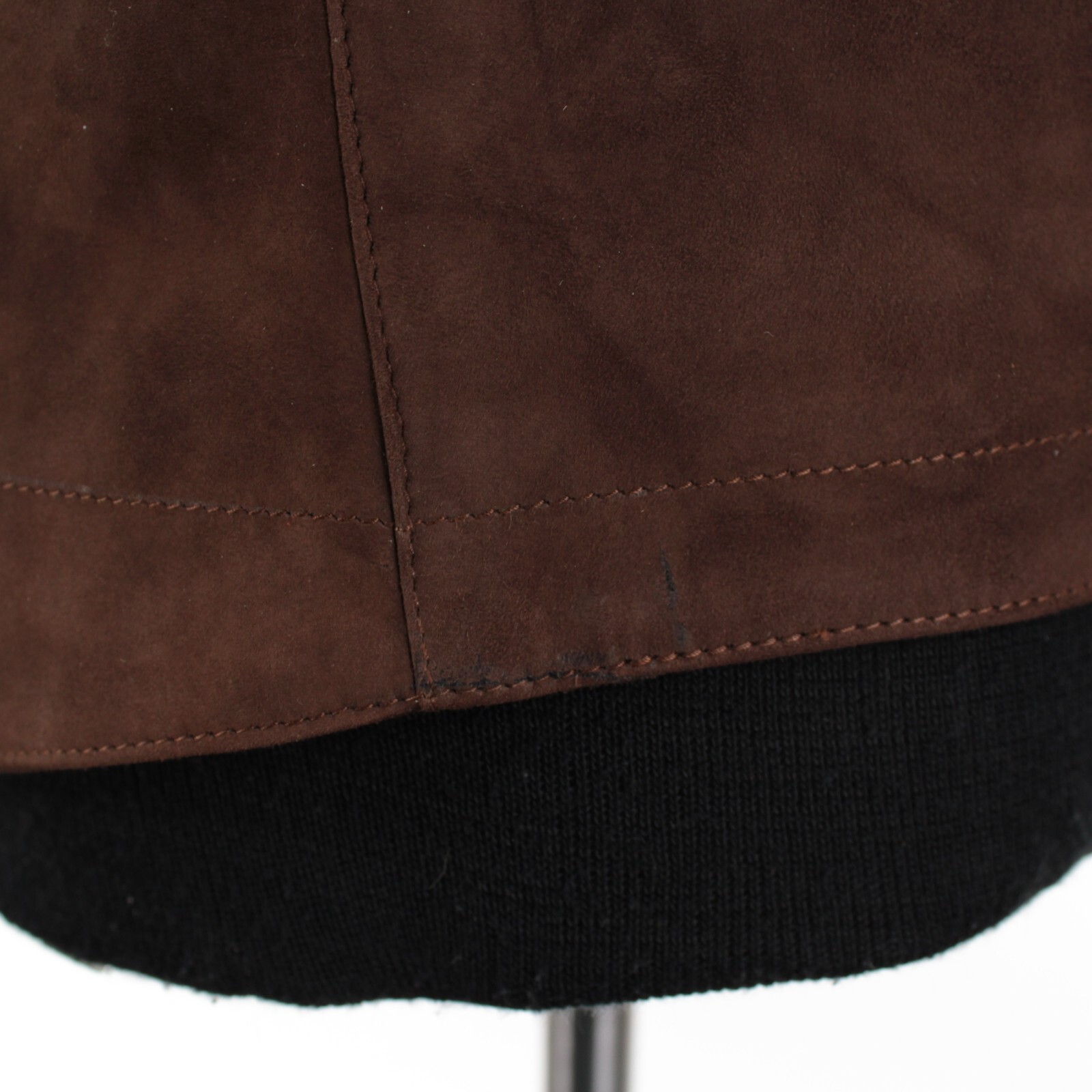 Rifugio NWD Vest / Bodywarmer Size 50 (Medium US) In Brown Suede Handmade
