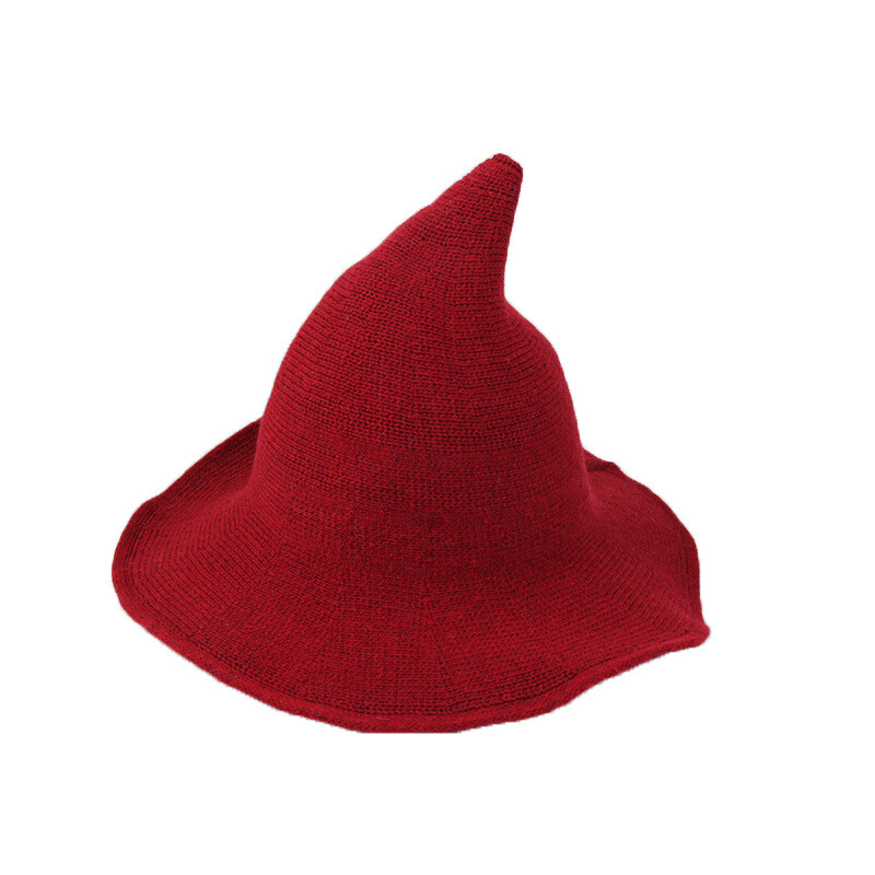 Halloween Creative Wizard Hat Black Velvet Hat Unisex Adult Costume Accessory