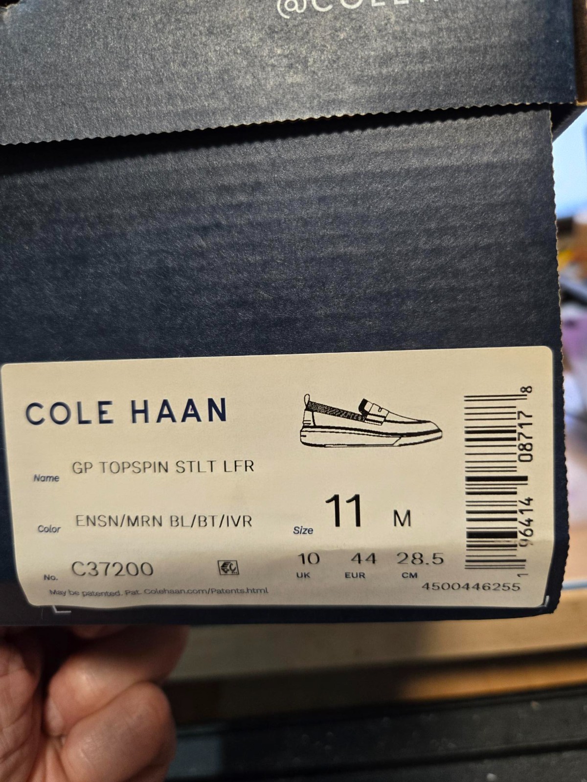 Cole Haan Men’s Blue GP Topspin Slip On Loafers Shoes Size US11 New in Box