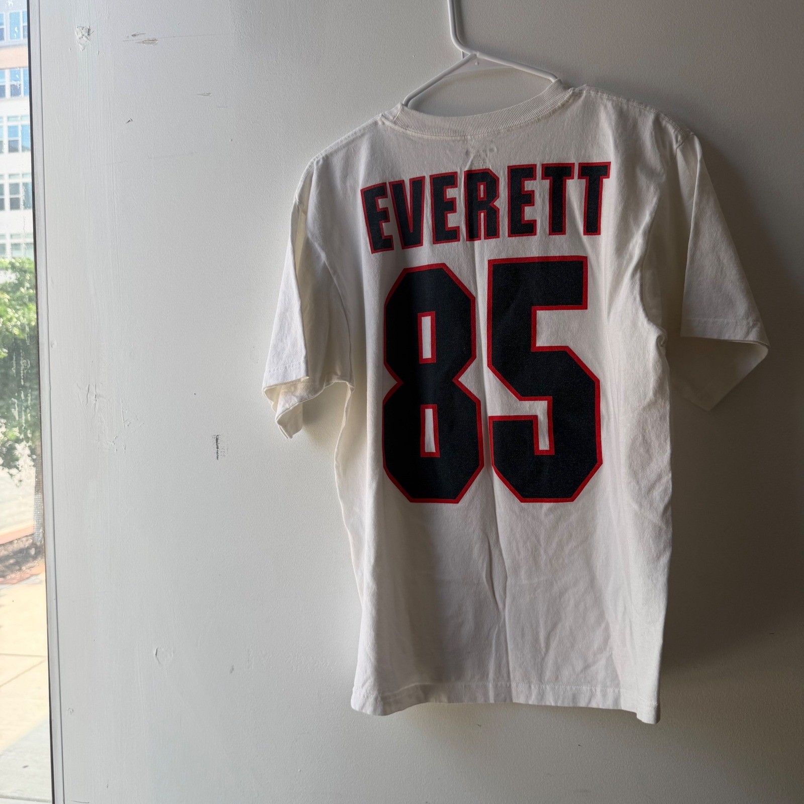 Buffalo Bills Kevin Everett 85 Graphic T-Shirt White Mens Medium Faith Hope Team