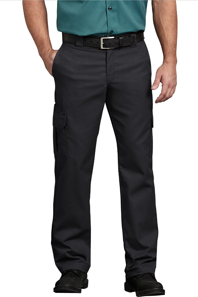 Dickies Mens Flex WP595 Regular Fit Straight Leg Work Uniform Pocket Cargo Pants