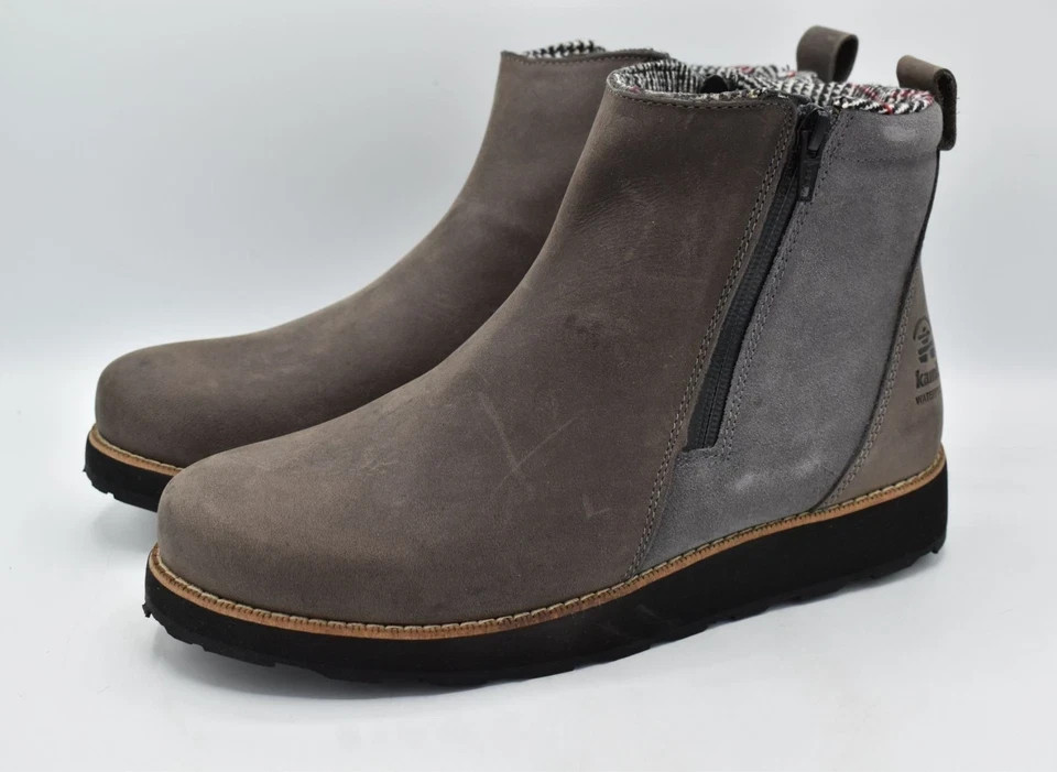 Kamik Ariel C Zip Winter Snow Boot Round Toe Charcoal Suede Women’s 9 B (M)