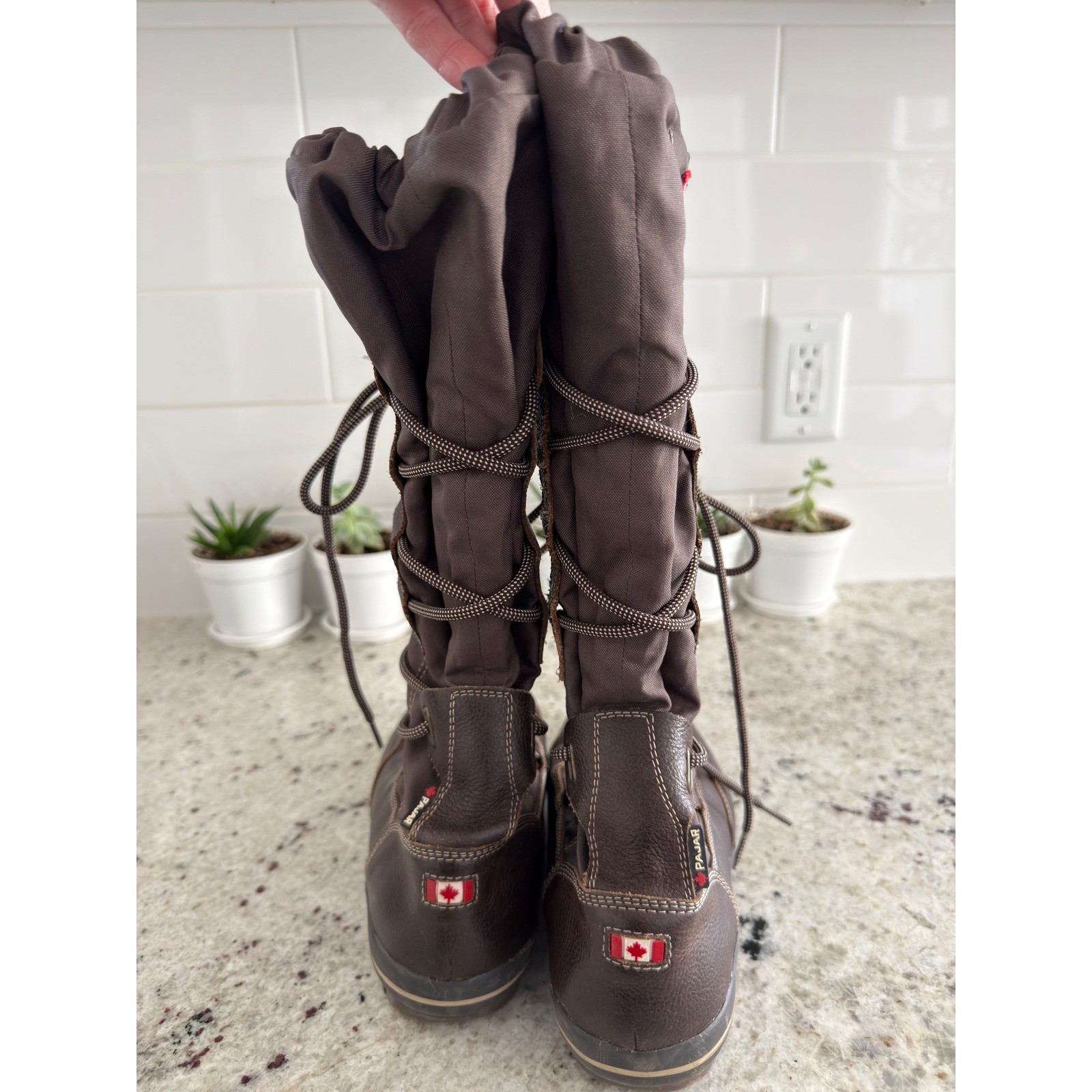 Pajar Canada Tall Brown Winter Boots Size 9–9.5 (EU 40)