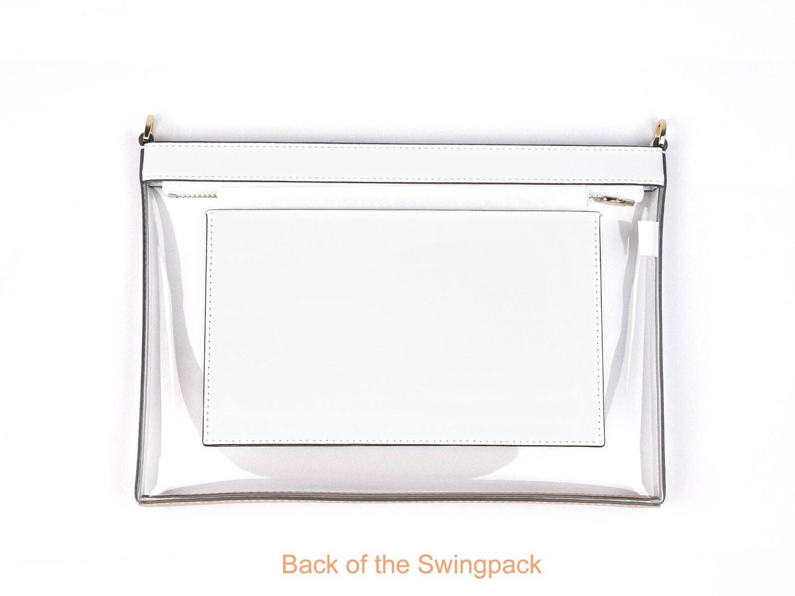Tory Burch Blake Clear Vinyl Swingpack Crossbody Messenger Bag Purse 165834