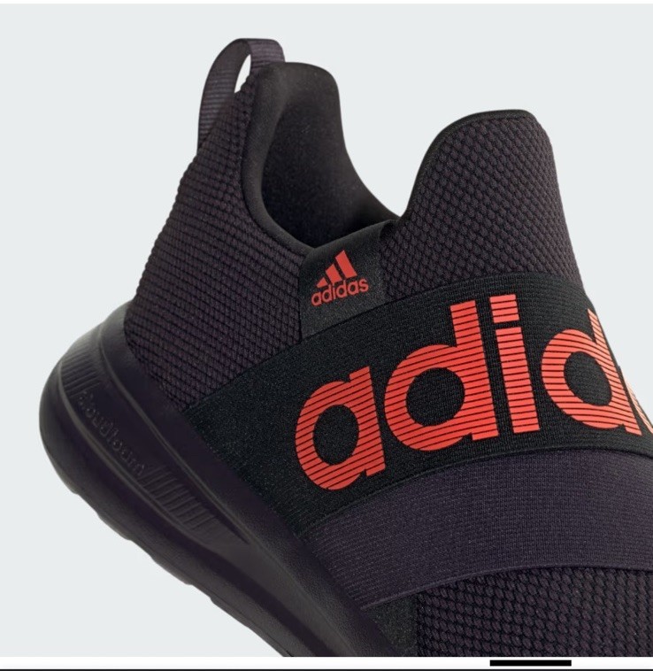 Men’s 11.5adidas Lite Racer Adapt 6.0 Men’s Slip-On Low Top Sneaker in blk & red