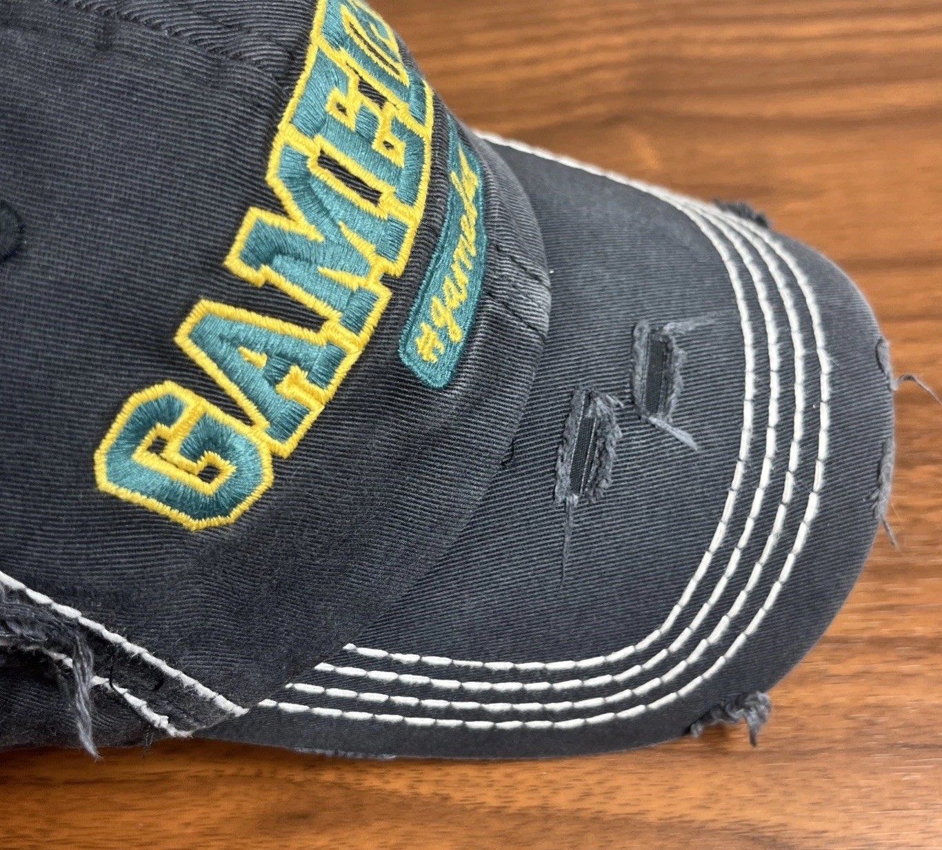 Kbethos “Gameday” Hat Distressed Worn Look Embroidered Baseball Cap Adult Strap
