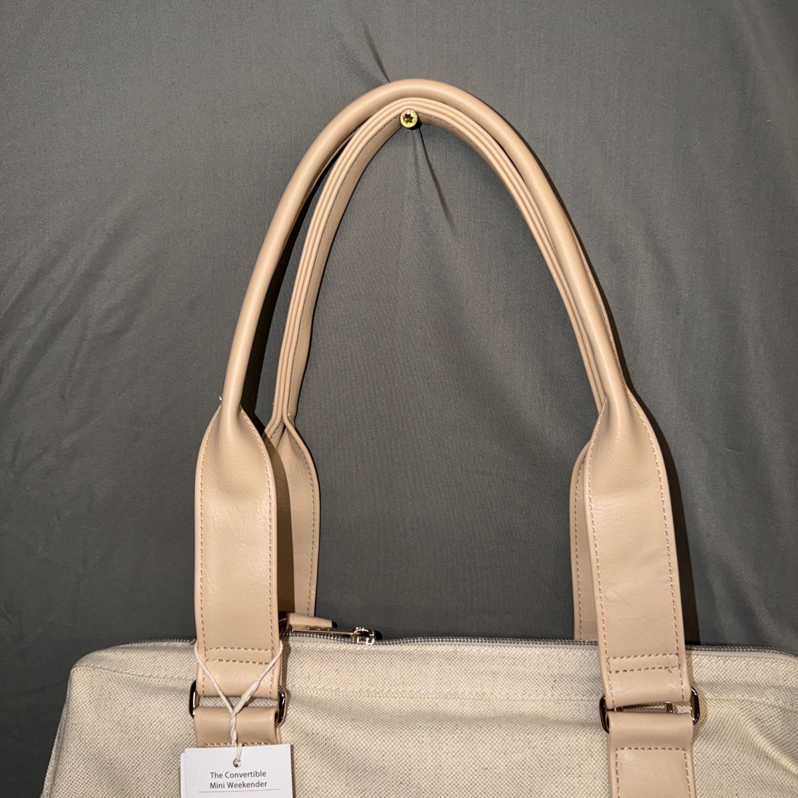 Beis The Convertible Mini Weekender in Beige