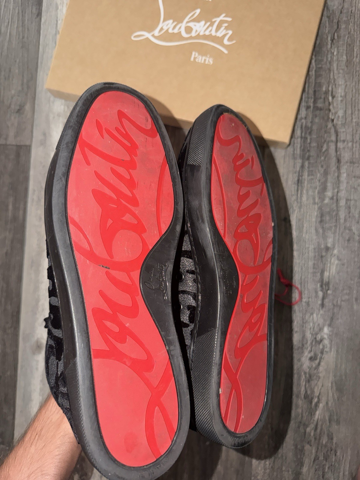 Christian Louboutin High Top Animal/Zebra Print size 9.5 US / EU 42.5