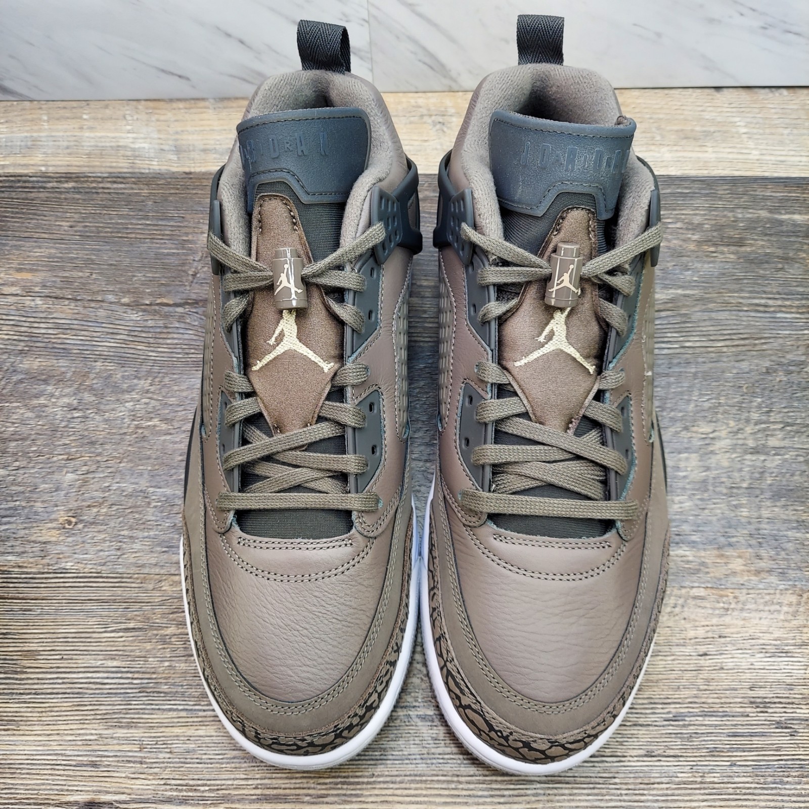 Nike Men’s Size 12 Jordan Spizike Low Cave Stone Brown Anthracite FQ1759 201