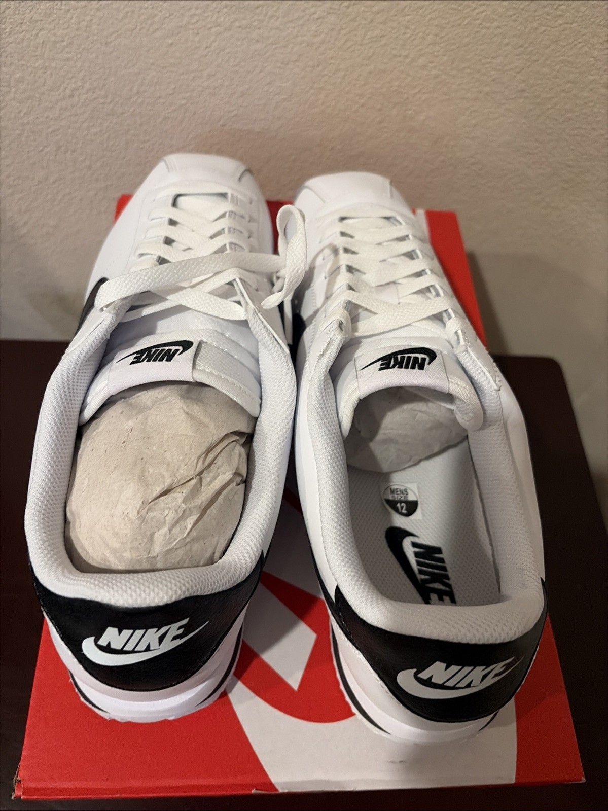 Nike Cortez Men’s Size 12 Sneakers White/Black DM4044-105