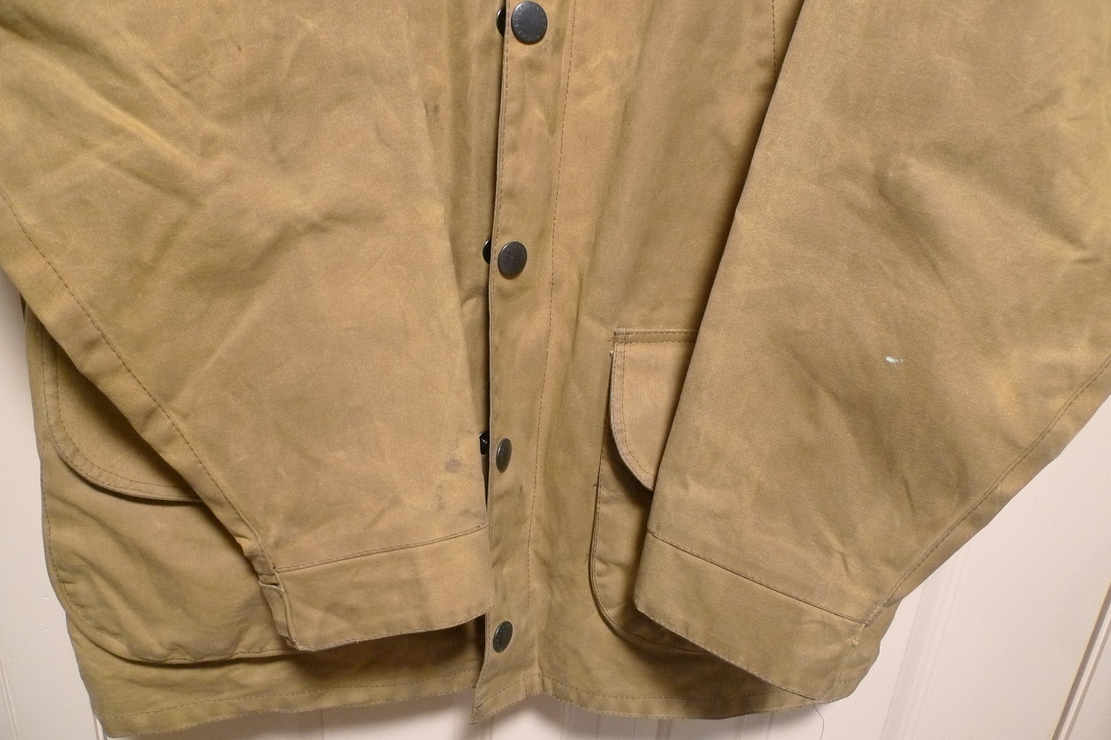 BARBOUR – A501 CRASTER 10 OZ WAX COTTON JACKET – EXTRA HEAVYWEIGHT – 46 – RARE
