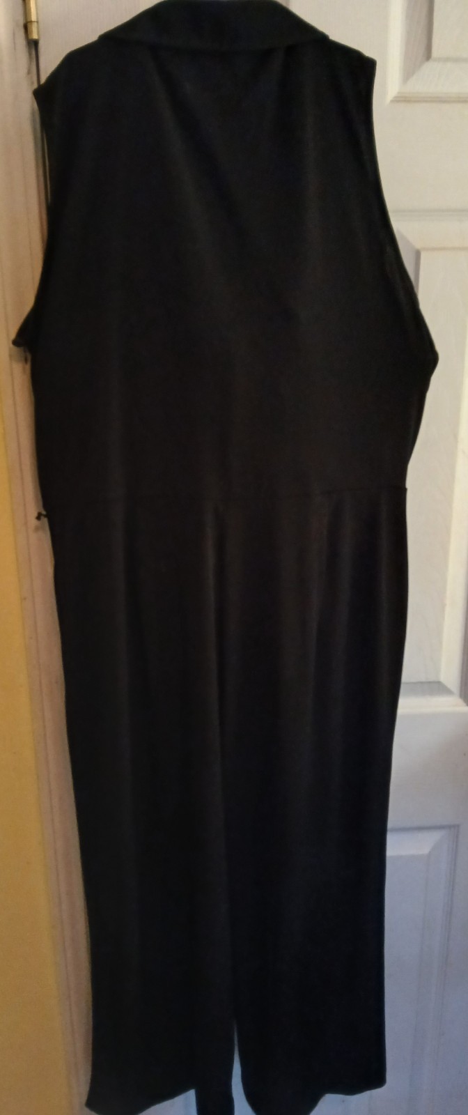 Michael Kors Black With Gold Accents, Size XL. Below The Knee Jump Suite Strechy