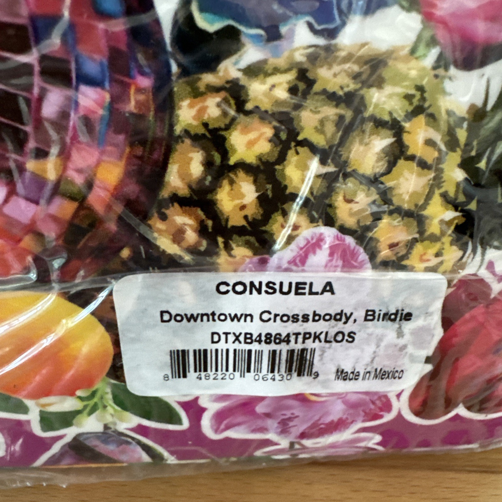 Consuela NWT Birdie Downtown Crossbody in Original Packaging Pineapple