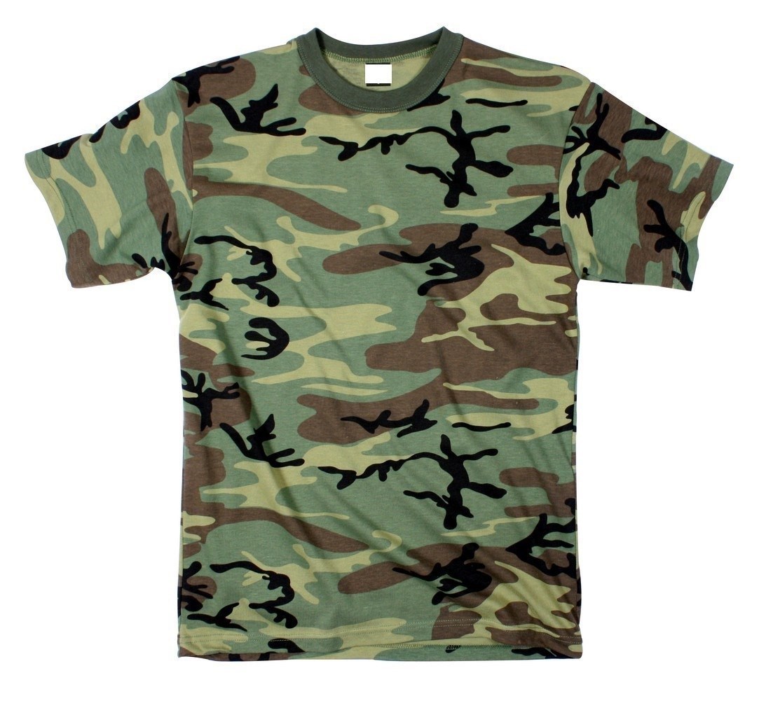 WOODLAND CAMOFLAGE ARMY MENS T-SHIRT TEESWING SIZES S M L XL 2X 3X 4X 5X 6X 7X