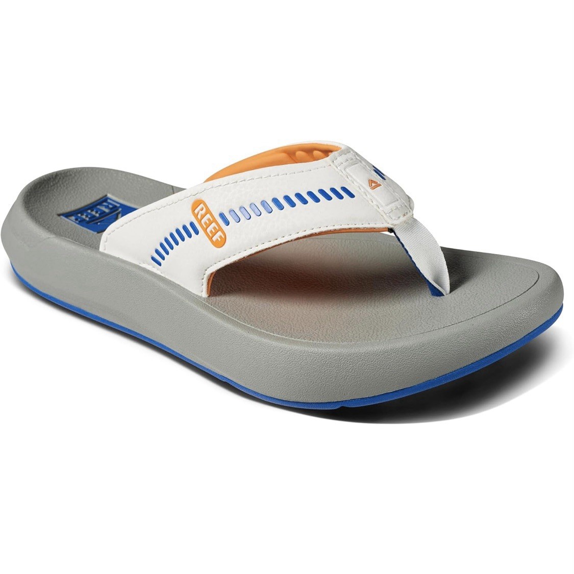 Reef Swellsole Cruiser Flip Flops Men’s Sizes Grey Orange White Blue NWT CJ5891