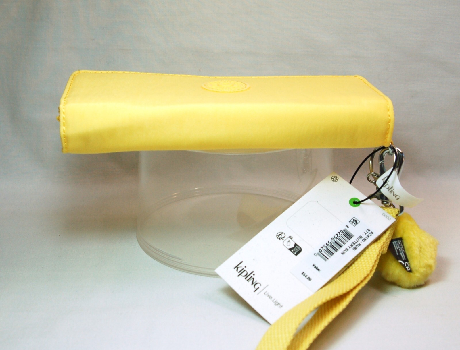 NWT Kipling RUBI LARGE WRISTLET WALLET “Buttery Sun” + ADDIE Bag Charm STK#A