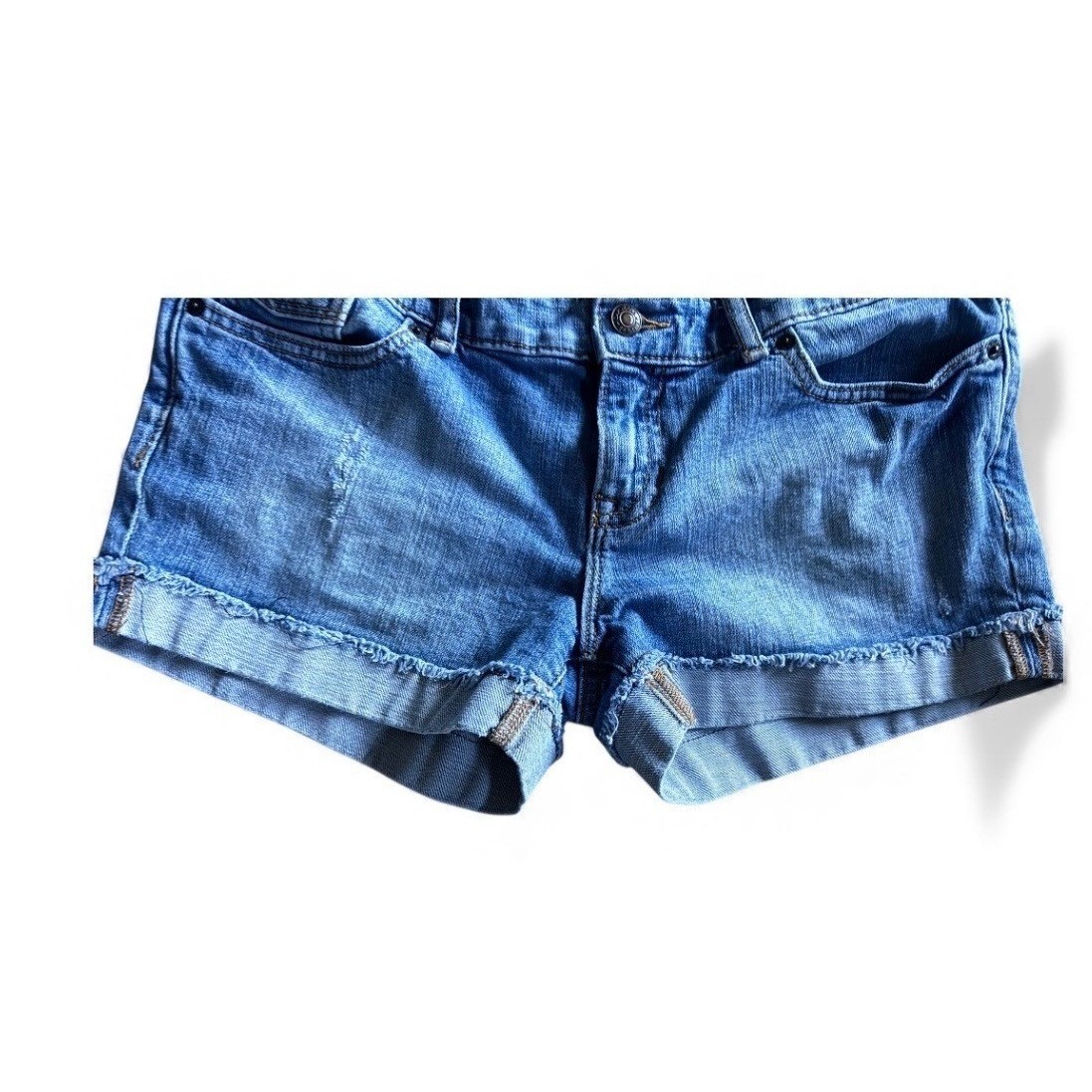 GAP Jeans Distressed Cuffed Denim Shorts Women’s Size 8