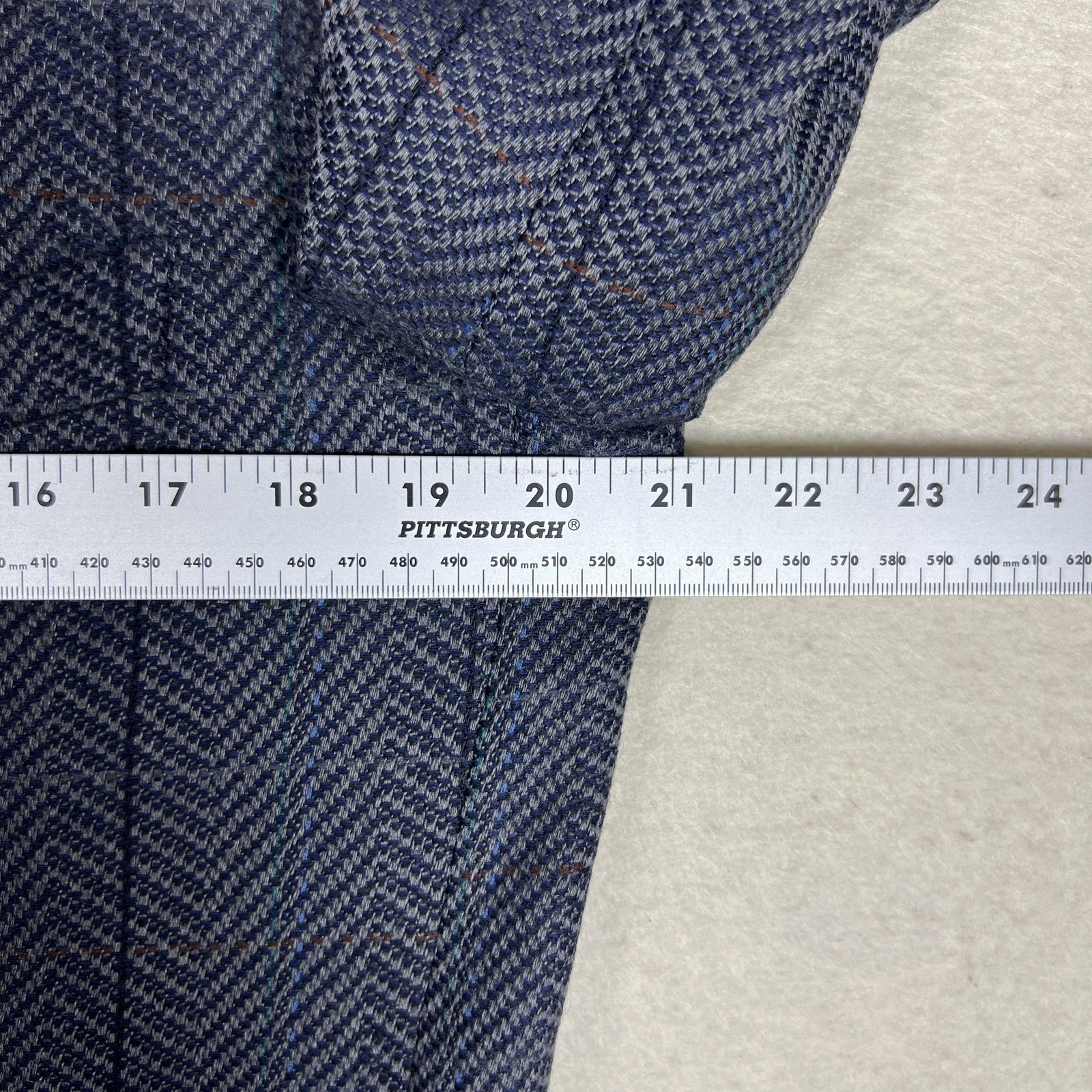 Vintage Modesto Bertotto Wool Cashmere Blazer 42R Made in Italy Herringbone