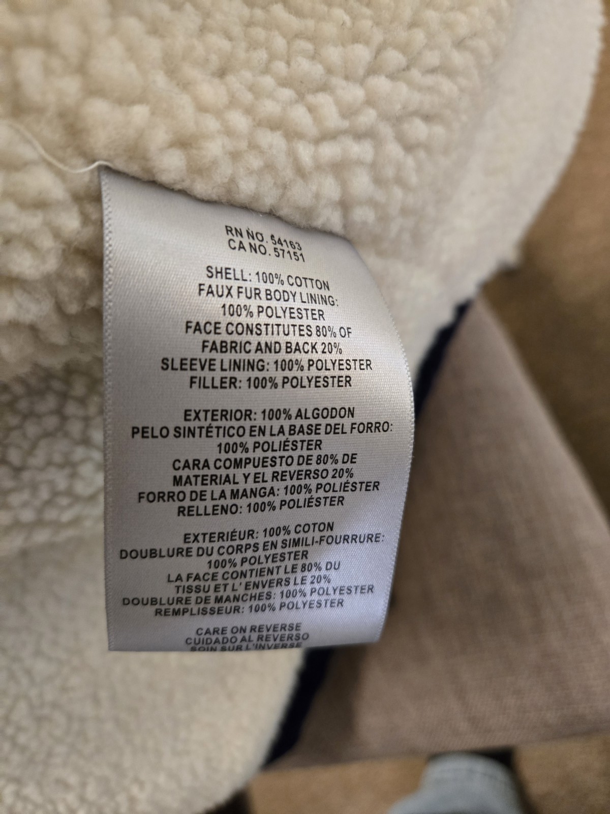 Levi’s corduroy sharpa winter jacket