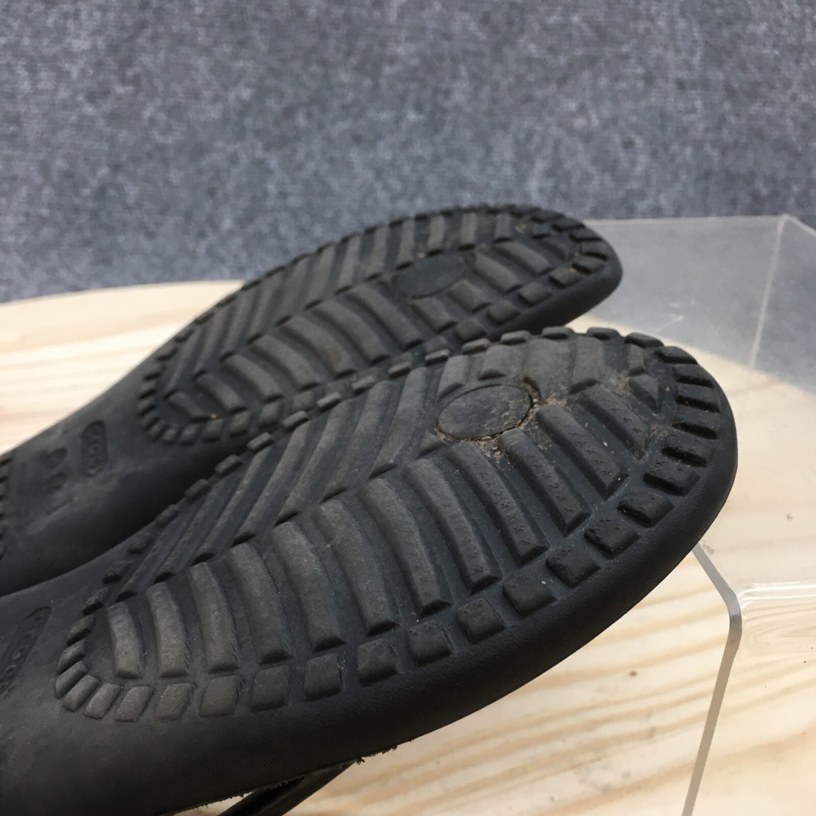 Crocs Sandals Womens 7 Kadee II Flip Flop Black Slip On Casual Comfort Toe Post
