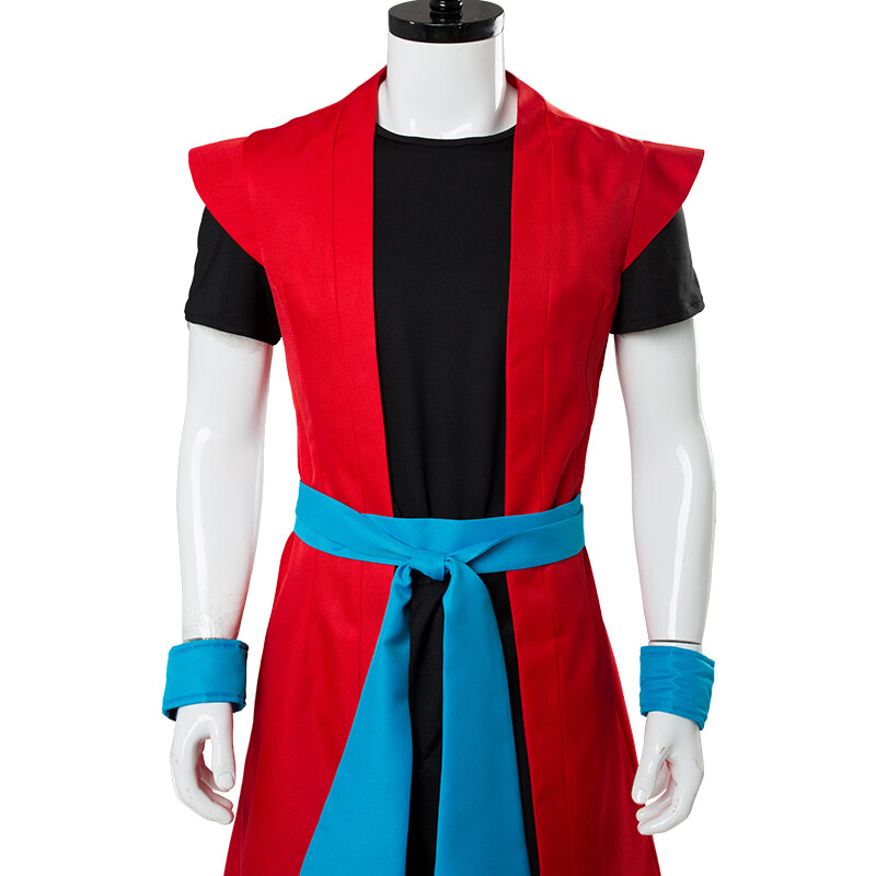 Xeno Goku Cosplay Costume Time Patroller Kakarot Red Goku Outfit Anime Manga