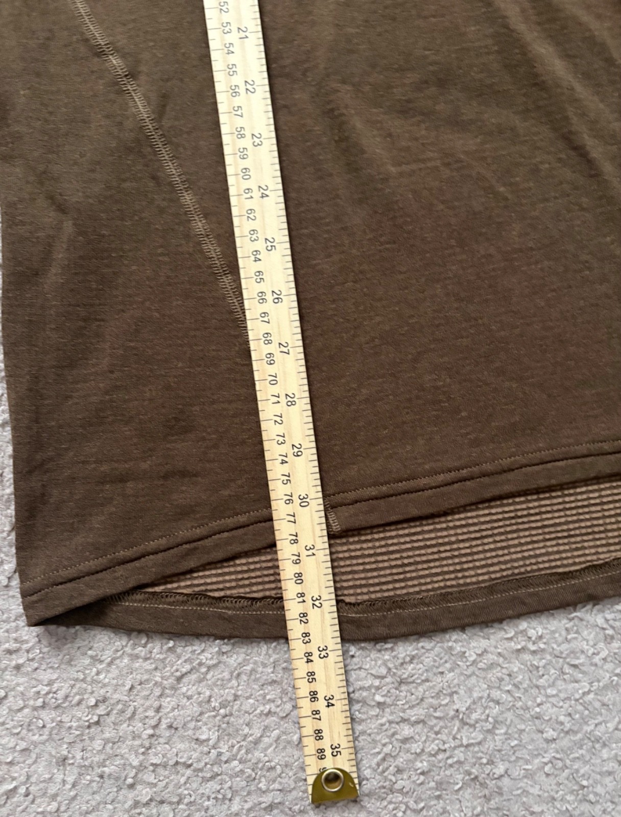 Beyond Clothing Systems men’s Brown 1/4 Zip CC1 Pullover Base layer L Long USA