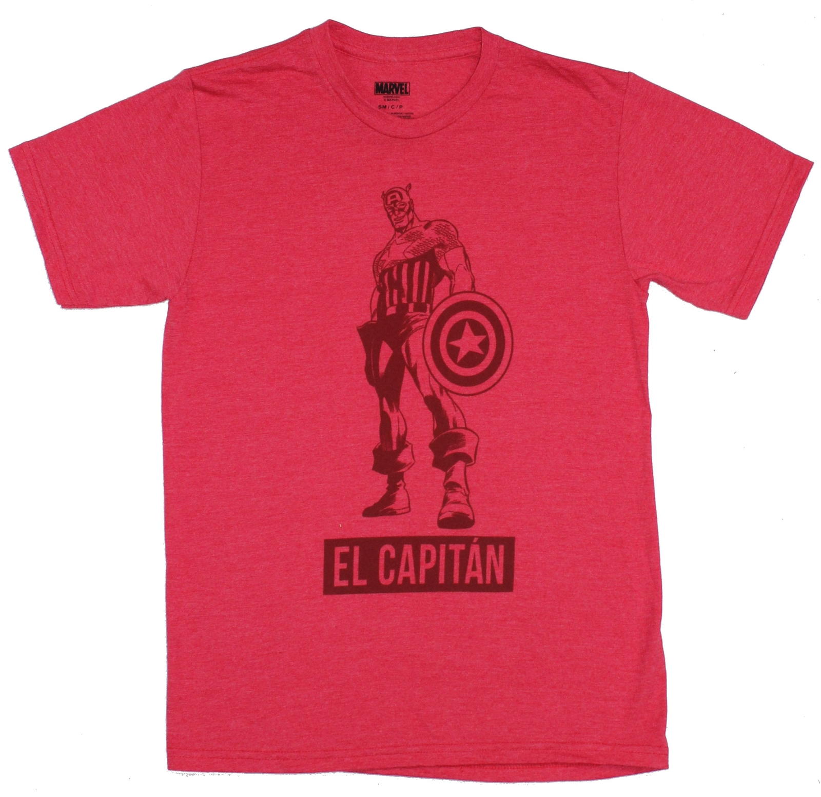 Captain America Adult New T-Shirt – El Capitan Standing Sketch Pic