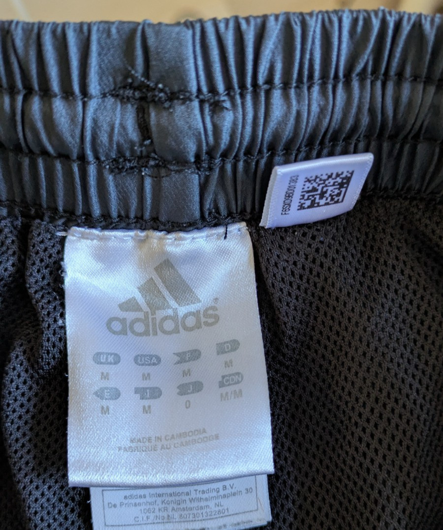 Vintage Adidas Climalite Track Pants Mens Medium Black 06/07 Mesh Lined Zips