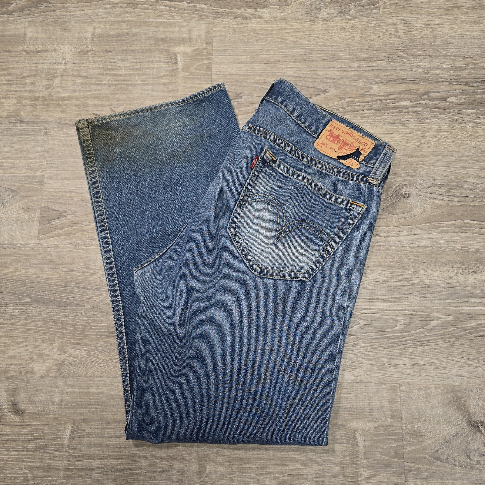 Vintage Levis Type 1 Jeans Loose Fit Blue Denim Red Tab 38×34 Quality Never Goes
