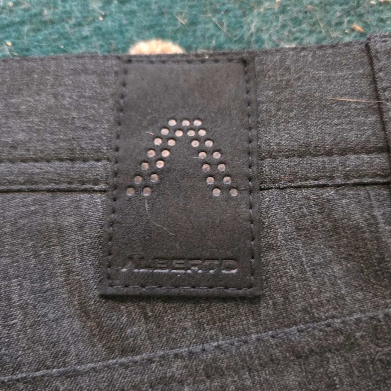 Alberto Ceramica Charcoal Grey Active 5 Pocket Style Chino Pants Straight Leg 32