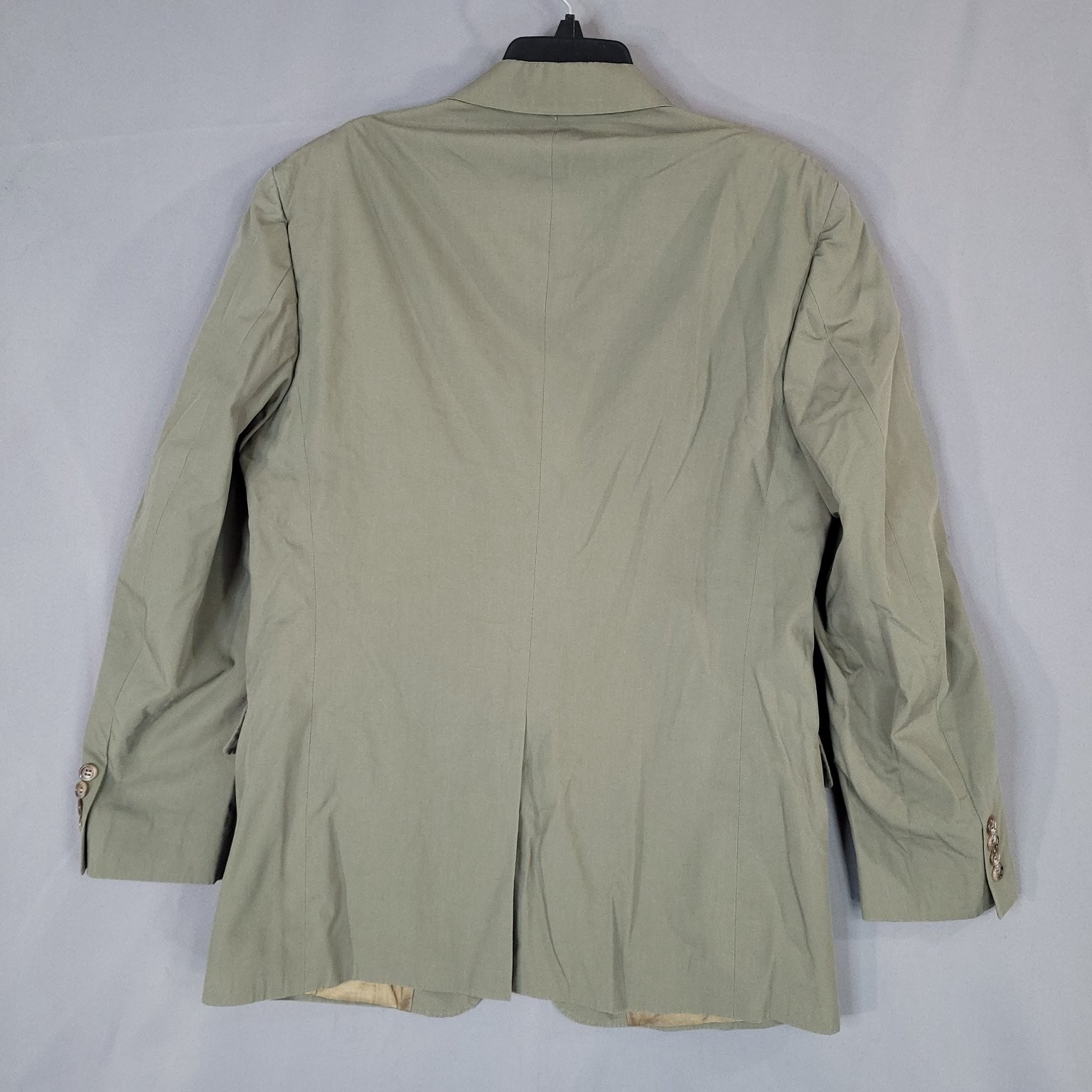 Haspel Men’s Blazer Jacket Green 40R Cotton Dry Clean Sport Coat