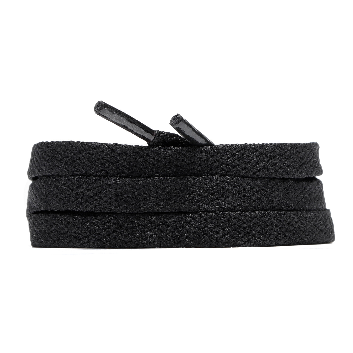 2Pair 24 27 36 45 63 72 Inch Flat Shoelaces Replacement for Sneakers Boots Black