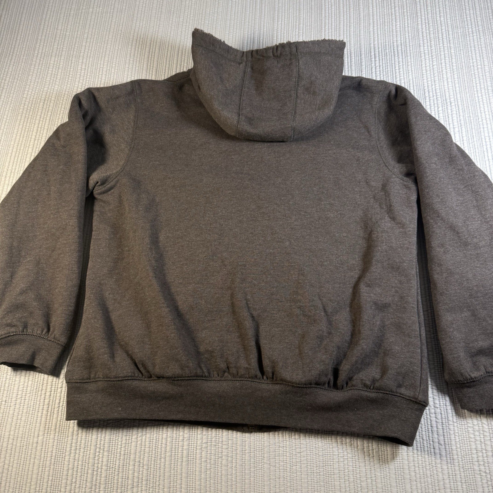 Berne Jacket Womens L Sherpa Hooded Full Zip Coat Gray Work