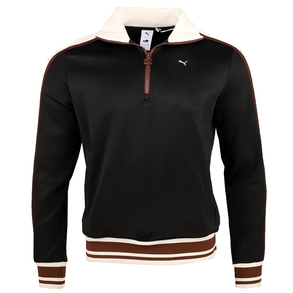 PUMA X The Brooklyn Circus T7 HalfZip Track Jacket Mens Black Casual Athletic O