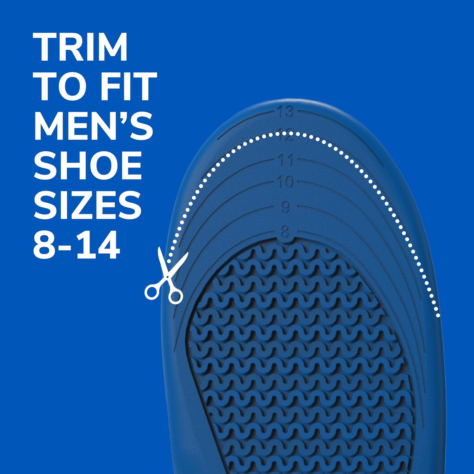 Dr. Scholl’s Extra Comfort Support Insoles Men, Size 8-14, 1 Pair All-Day