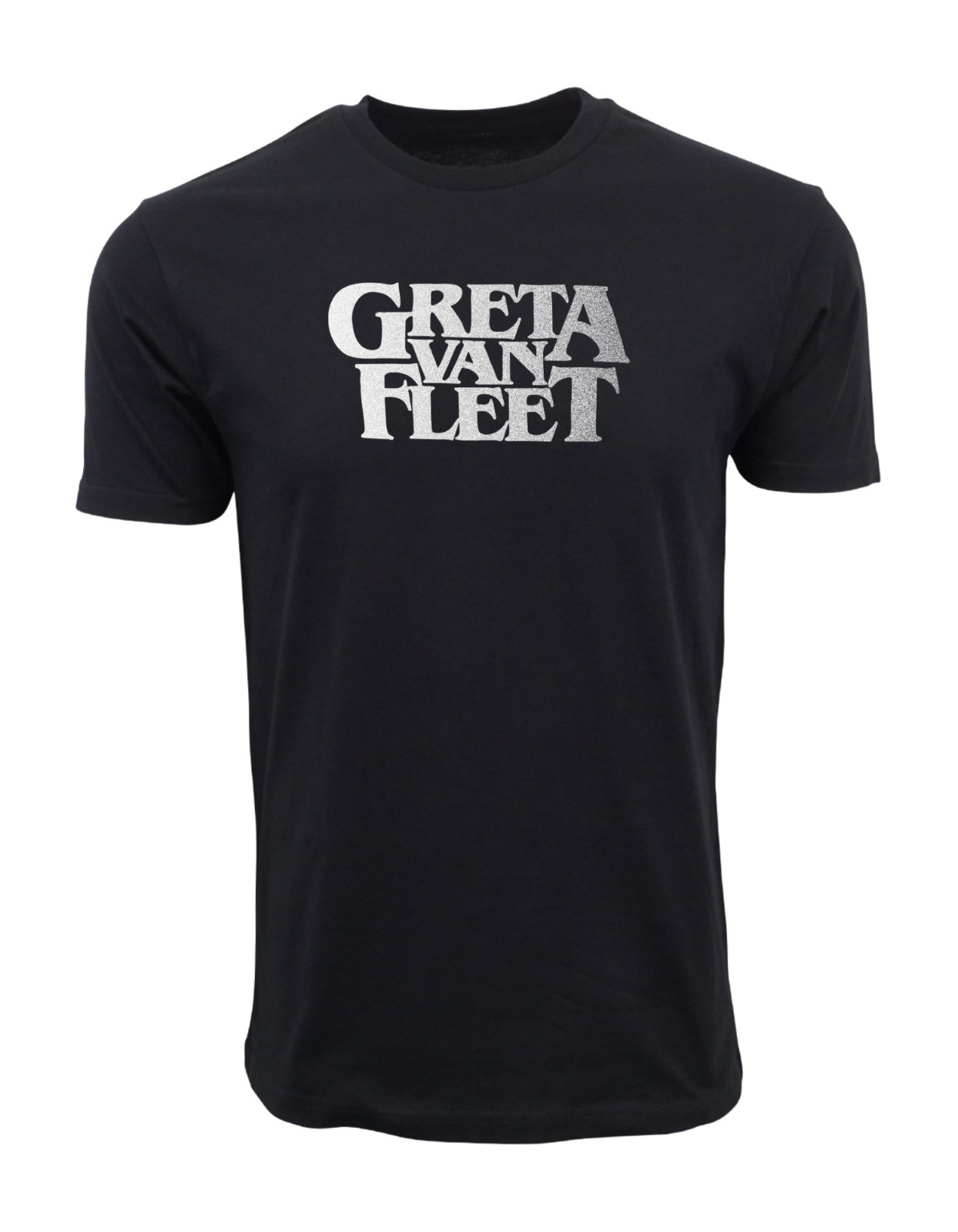 GRETA VAN FLEET MENS BLACK DISTRESS GRAPHIC LOGO T SHIRT