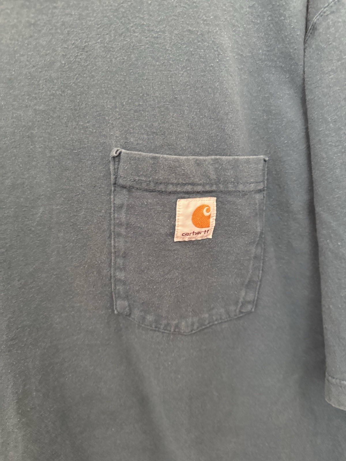 Carhartt K87 Men’s Original Fit Pocket T-Shirt XL Blue Crew Neck Short Sleeve