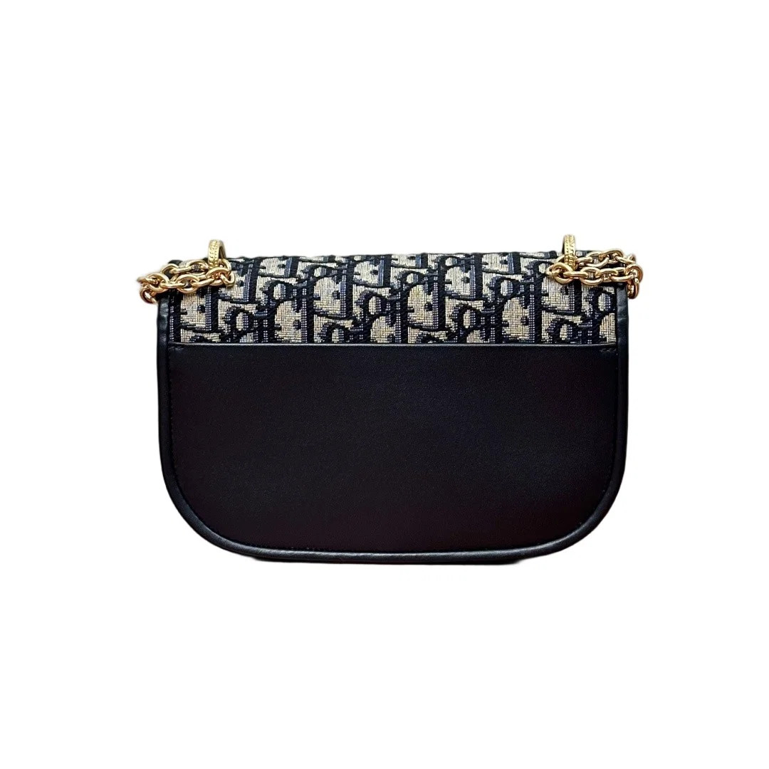 Dior Shoulder Bag Black Beige Navy Oblique (zz072426c4r)
