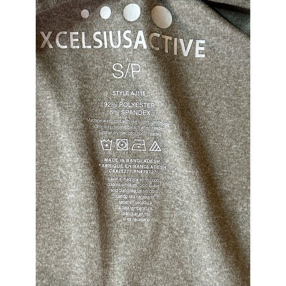 X Celsius Active Gray Cap Sleeve Athletic Tee SP