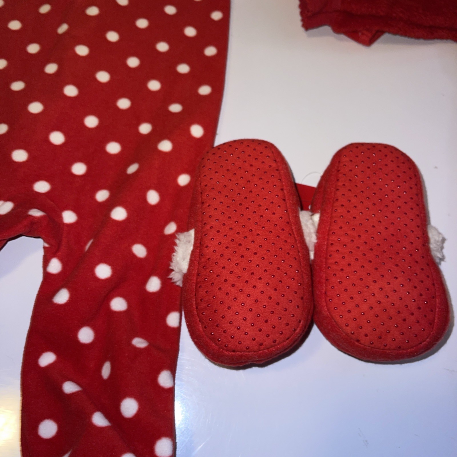 2 Baby Christmas Reindeer Outfits & Ho Ho (NWT Slippers)9-12 Months