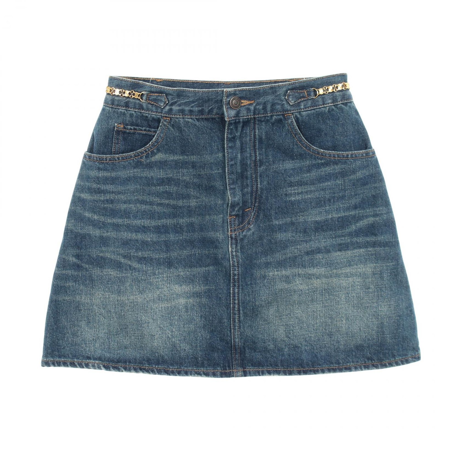 CELINE Triomphe Cotton Skirt – DUTY FREE