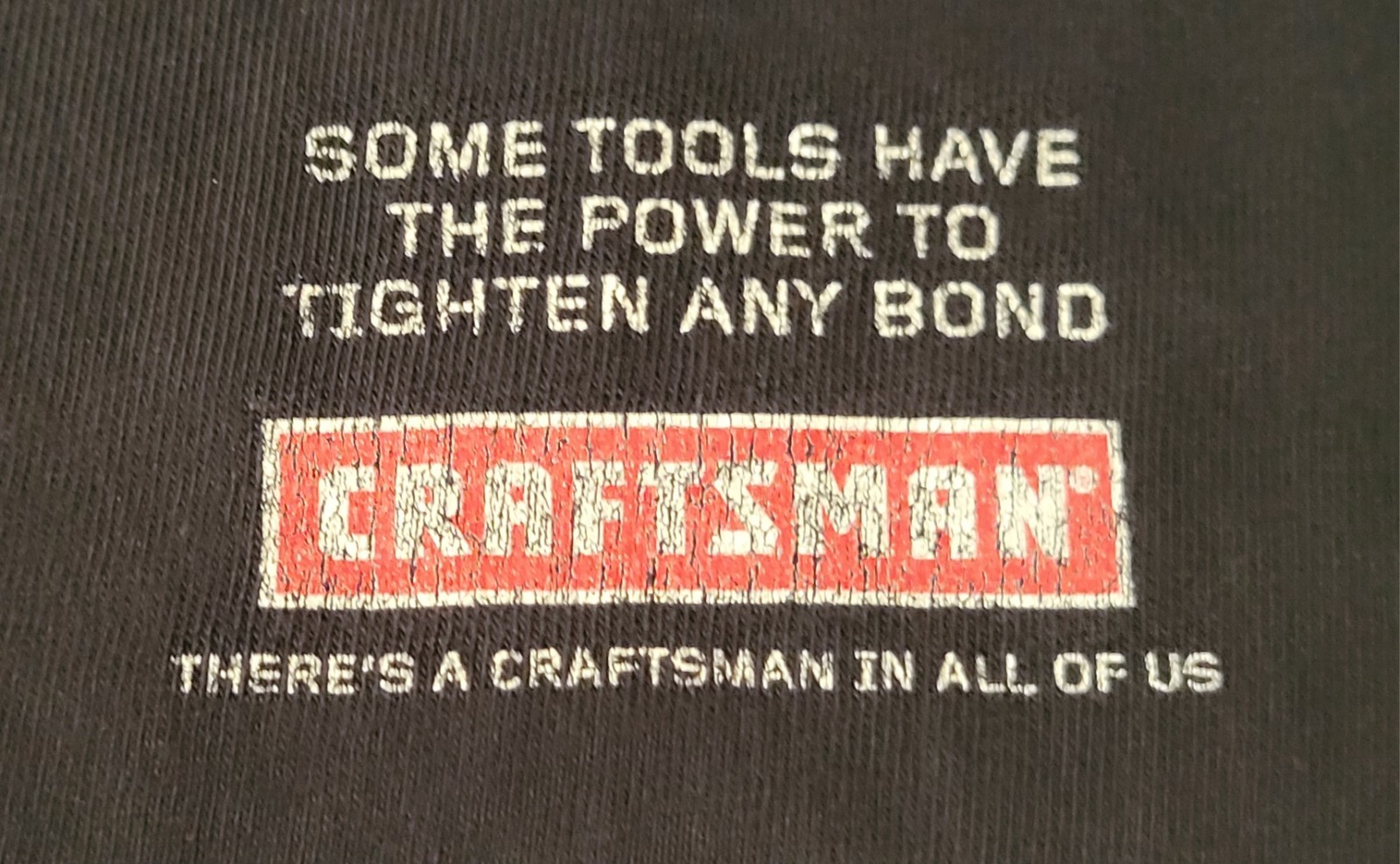 VTG XL 2008 Craftsman Robots Constructed From Various Tools Black T-Shirt