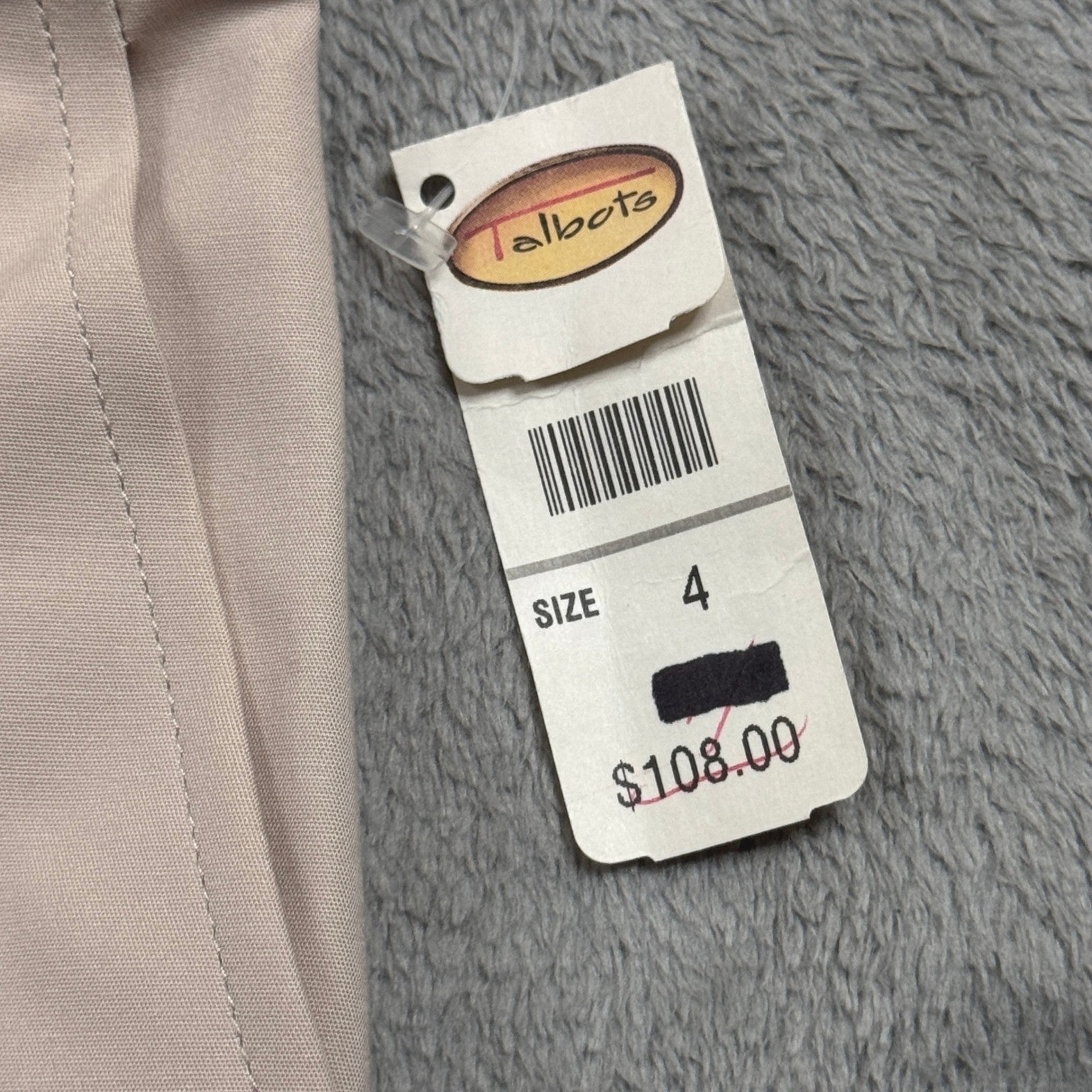 NWT Talbots Women’s Beige Stretch Pants Size 4 (W28in.xL31In.) Dress Career