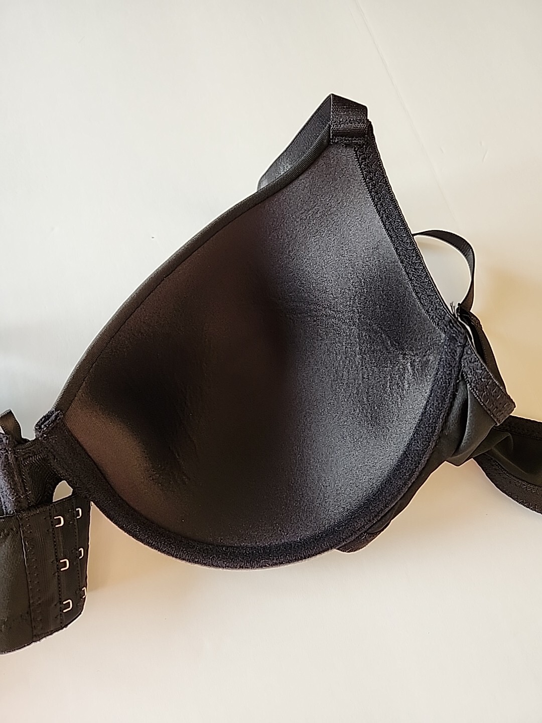 Just Be Womens Black Underwire Bra Padded 38D Normal Strap