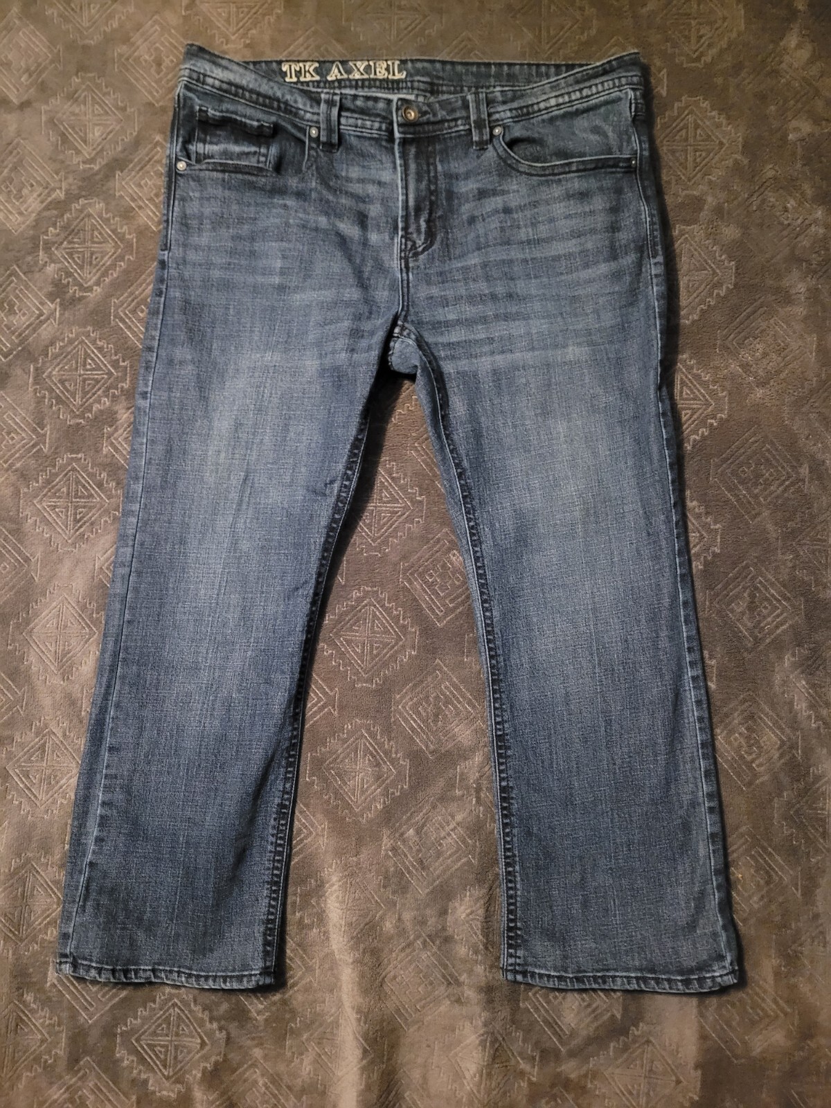Tk Axel Jeans Mens 39×30 Steaight Second To None Denim Jeans Blue