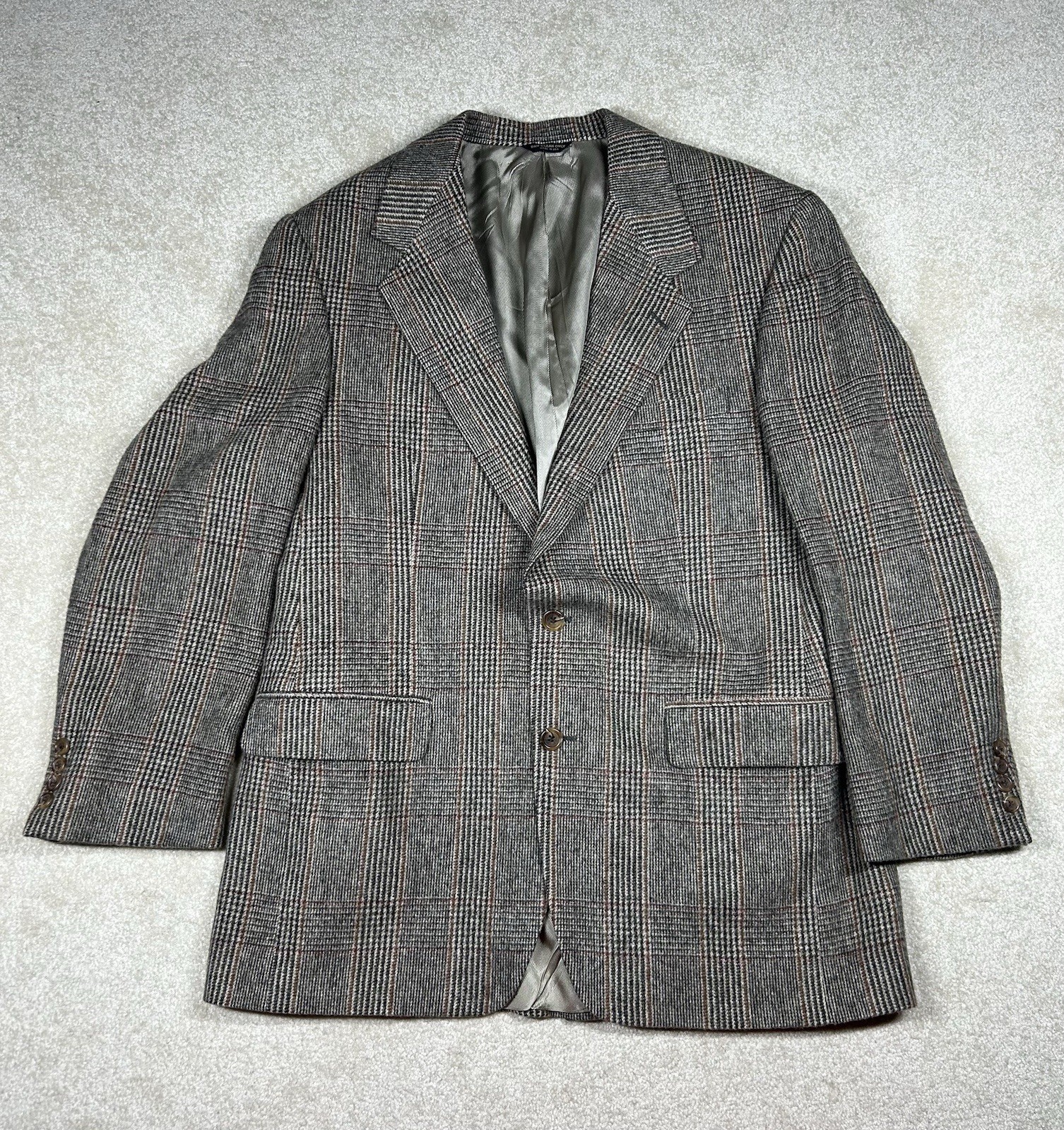 Vintage The Wilger Company 100% CAMEL HAIR Tan Sport Coat Blazer Jacket 43