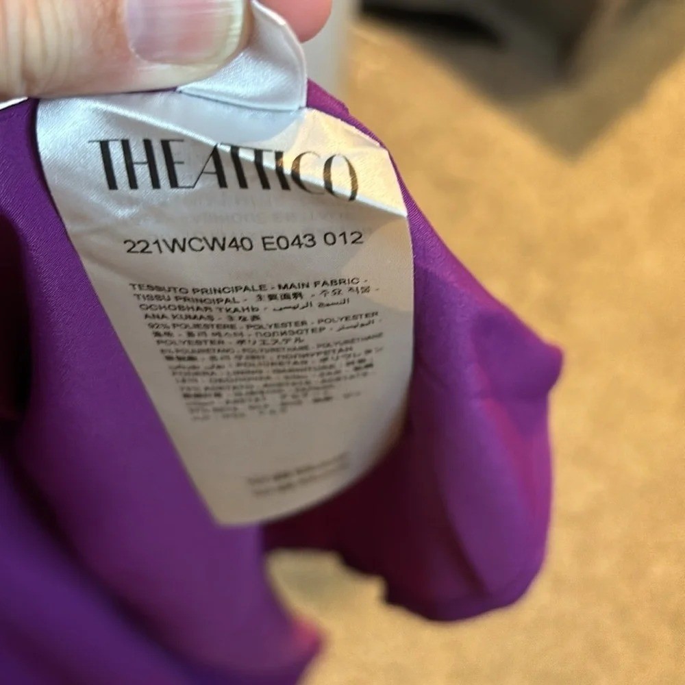 Perfect condition The Attico Corine Side Slit Gown size 38IT/0-2 US in purple