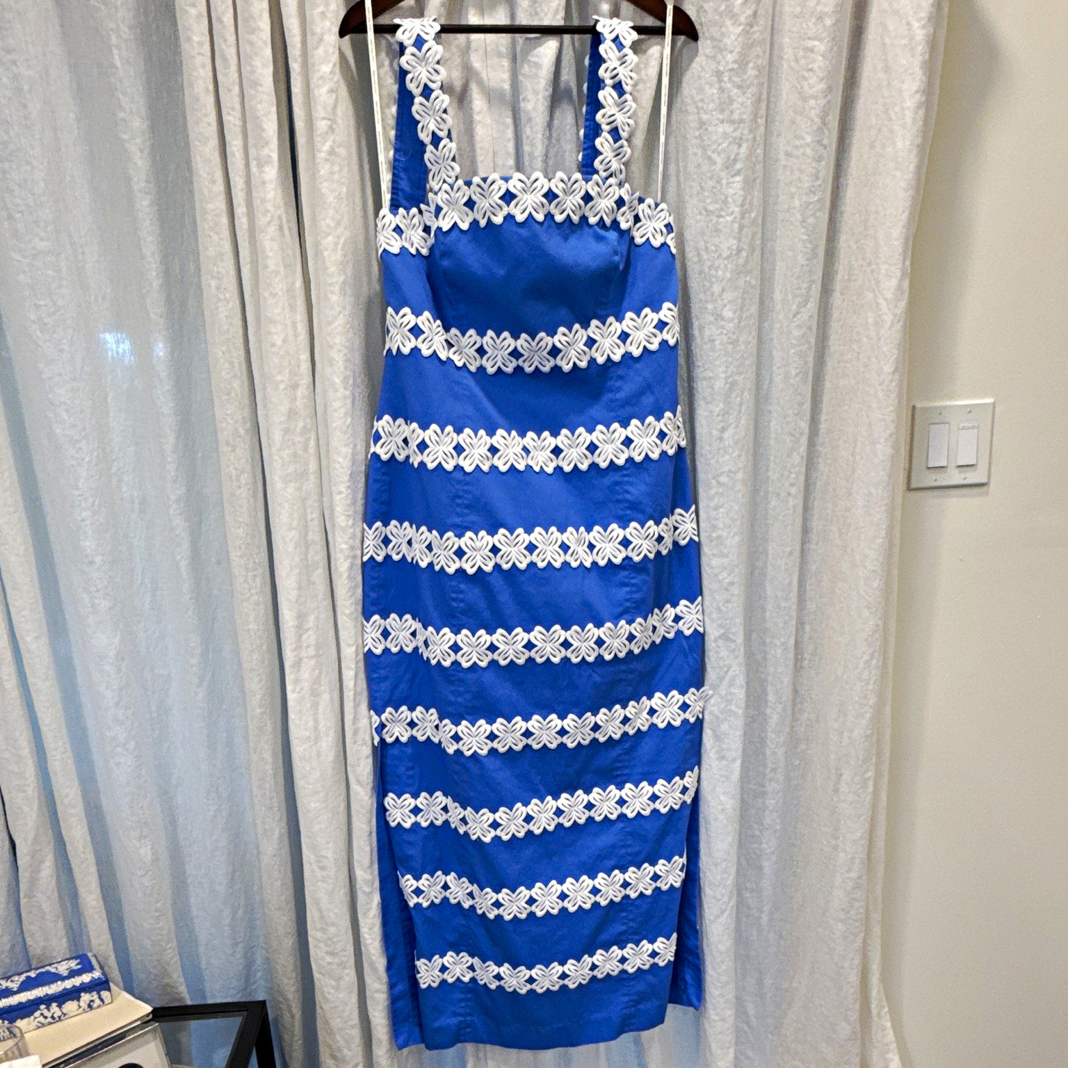 Lilly Pulitzer Davis Maxi Dress Sunwashed Blue size 14 see description re straps